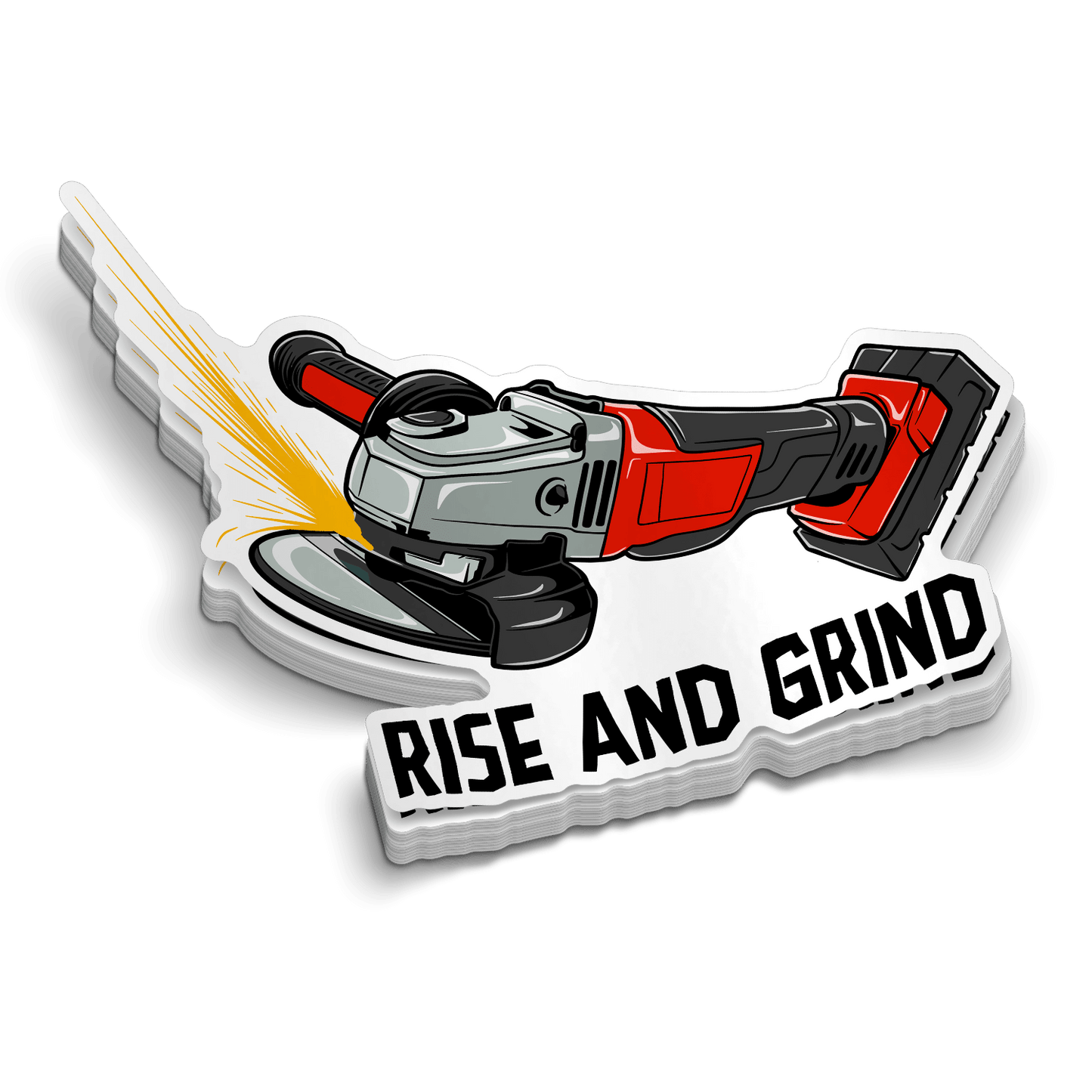 Rise and Grind - Hard Hat Decal - Armed American Supply