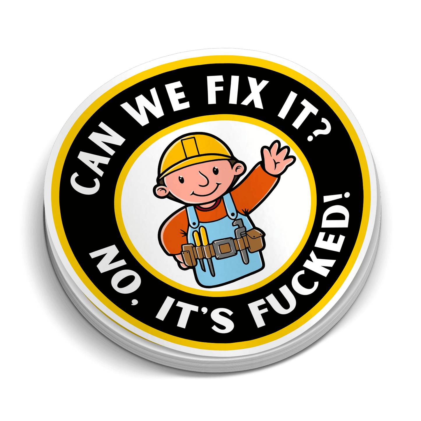 Can We Fix It - Hard Hat Decal - Armed American Supply