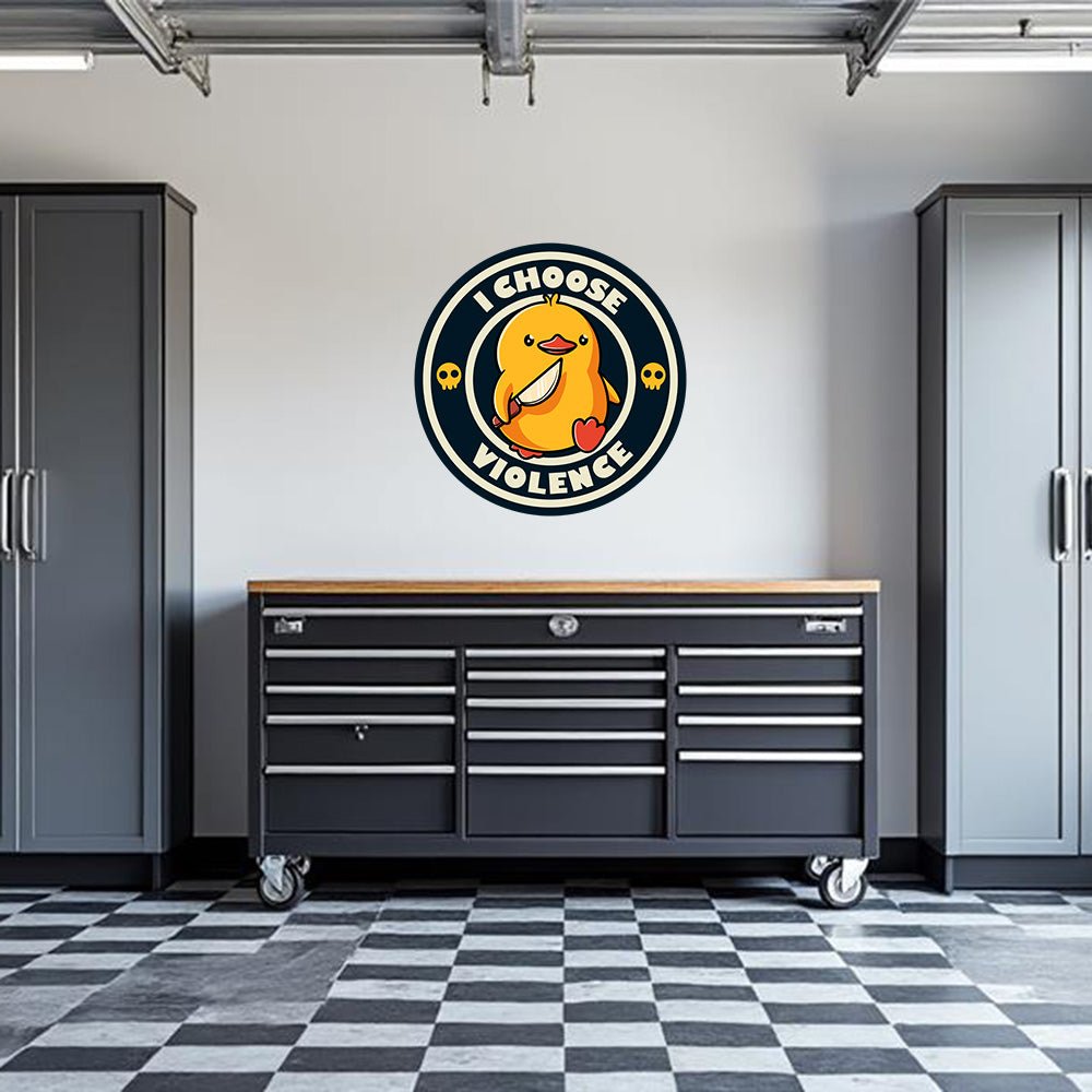 I Choose Violence Garage Wall Decal - Armed American Supply