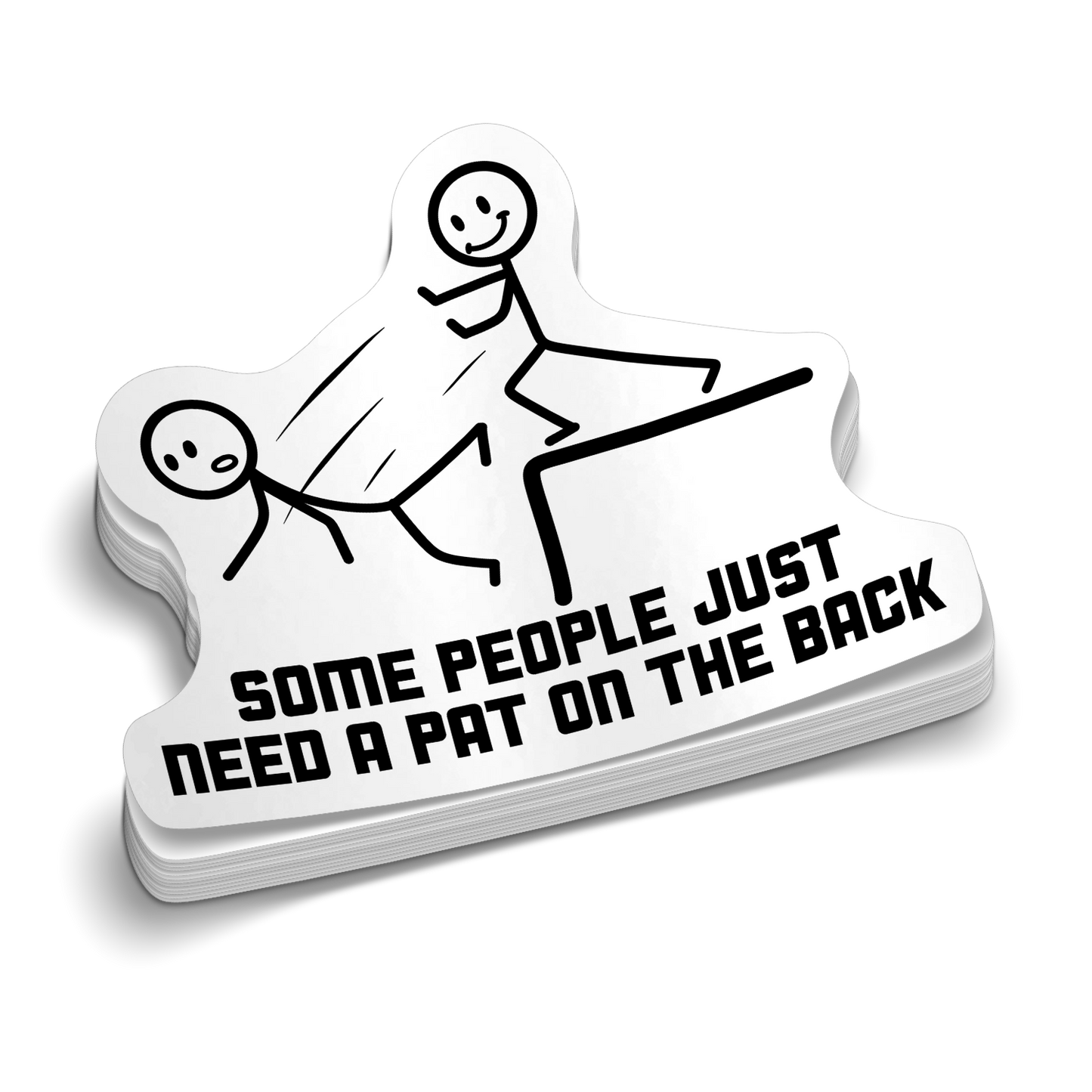 Pat On The Back - Hard Hat Decal