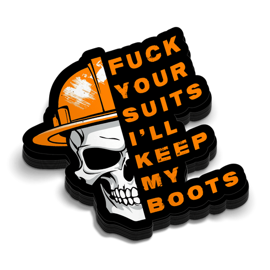 Keep My Boots Hard Hat Decal - Armed American Supply