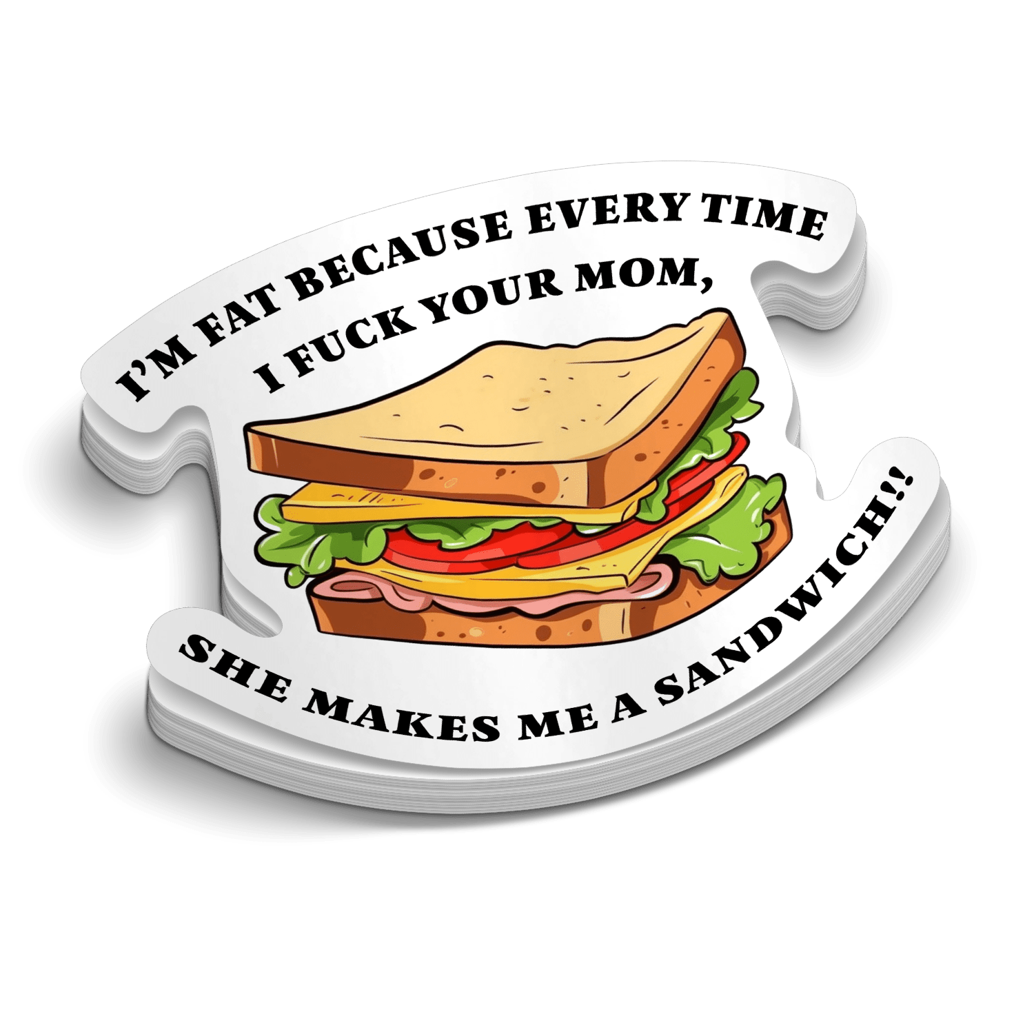 Sandwich Hard Hat Decal - Armed American Supply