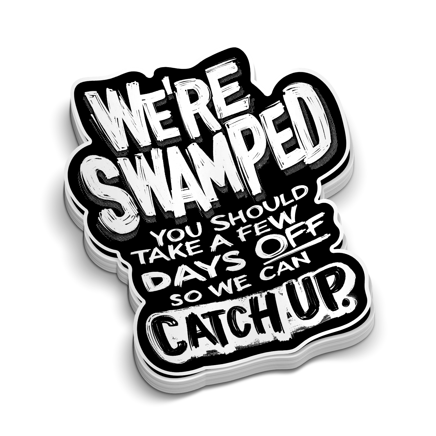 Swamped - Hard Hat Decal - Armed American Supply
