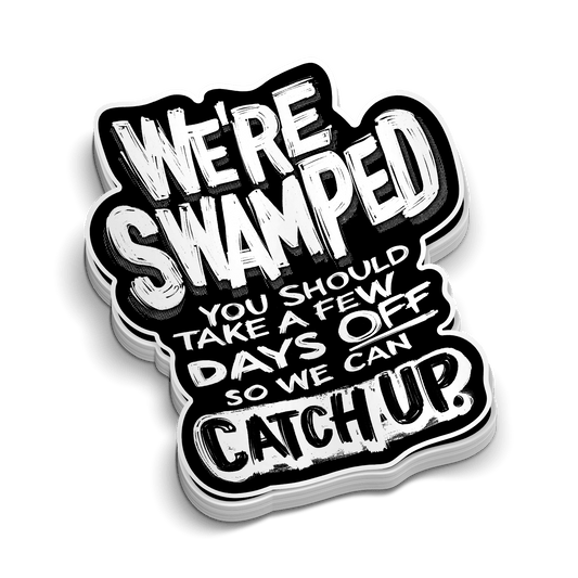 Swamped - Hard Hat Decal - Armed American Supply