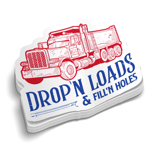 Dropin' Loads Hard Hat Decal - Armed American Supply