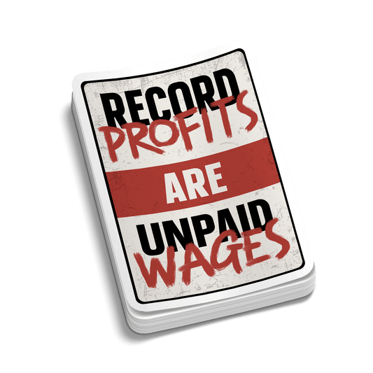 Unpaid Wages Hard Hat Decal - Armed American Supply