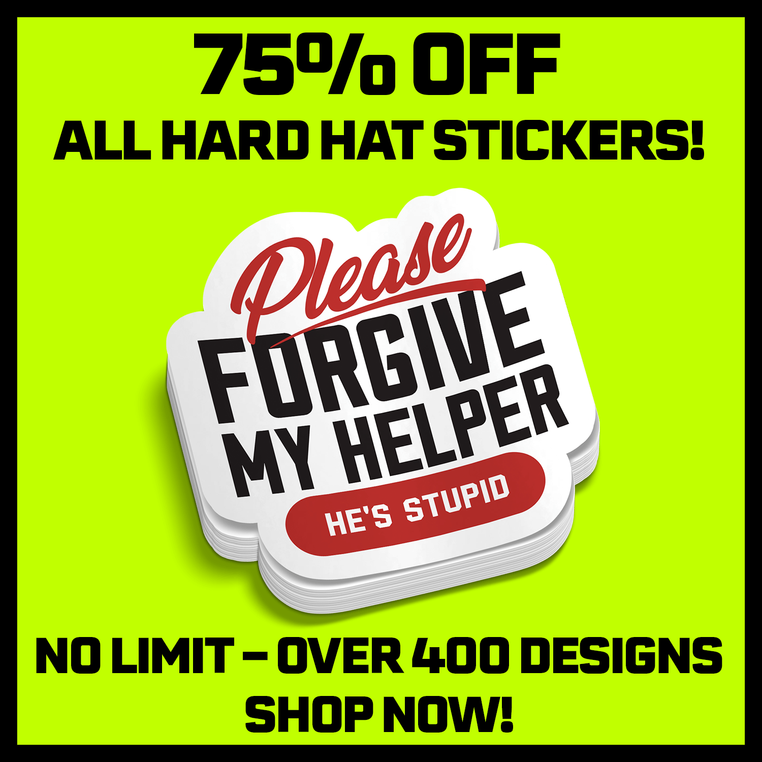 My Helper - Hard Hat Decal - Armed American Supply