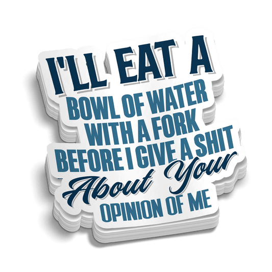 Opinion Of Me - Hard Hat Decal - Armed American Supply