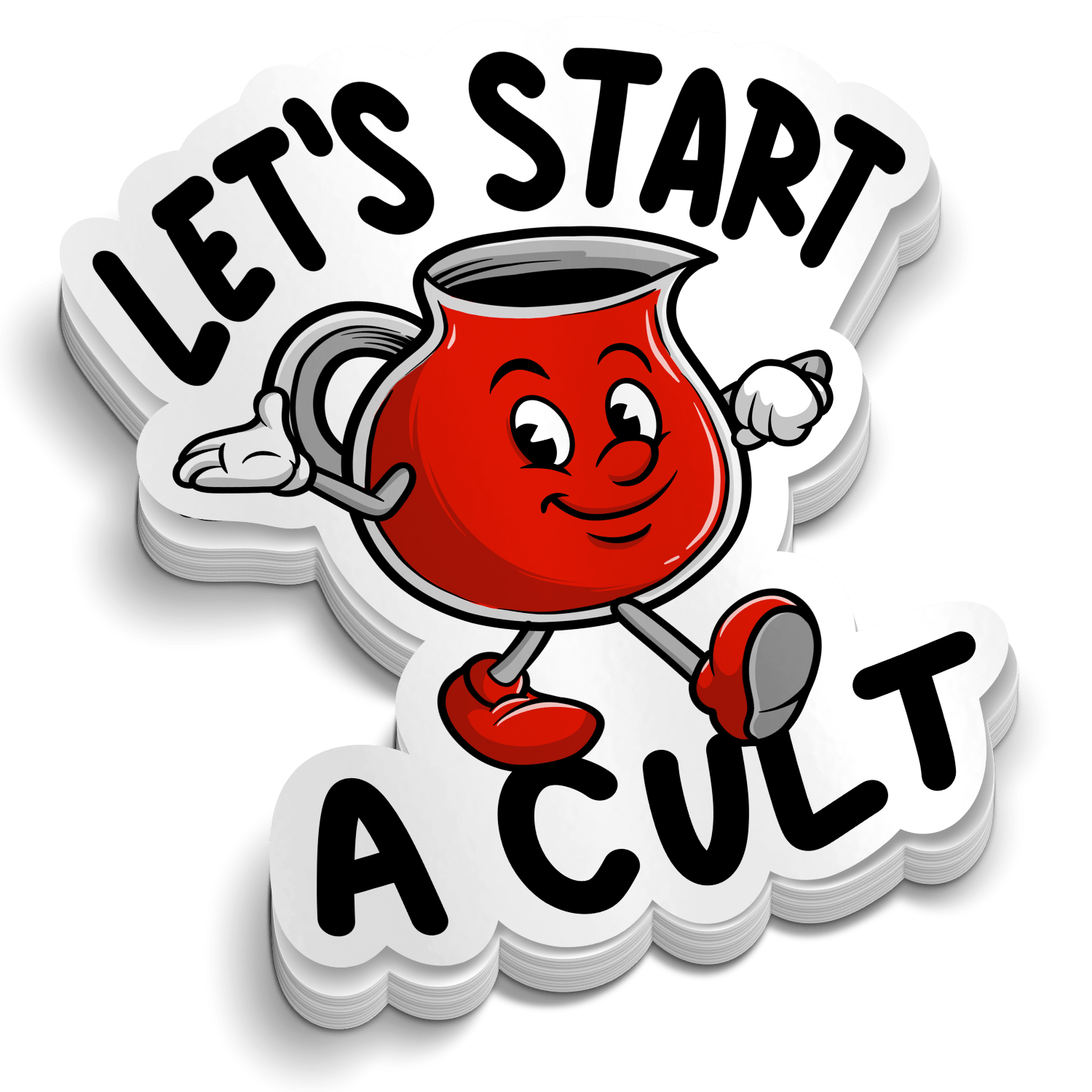 Let's Start a Cult - Hard Hat Decal - Armed American Supply