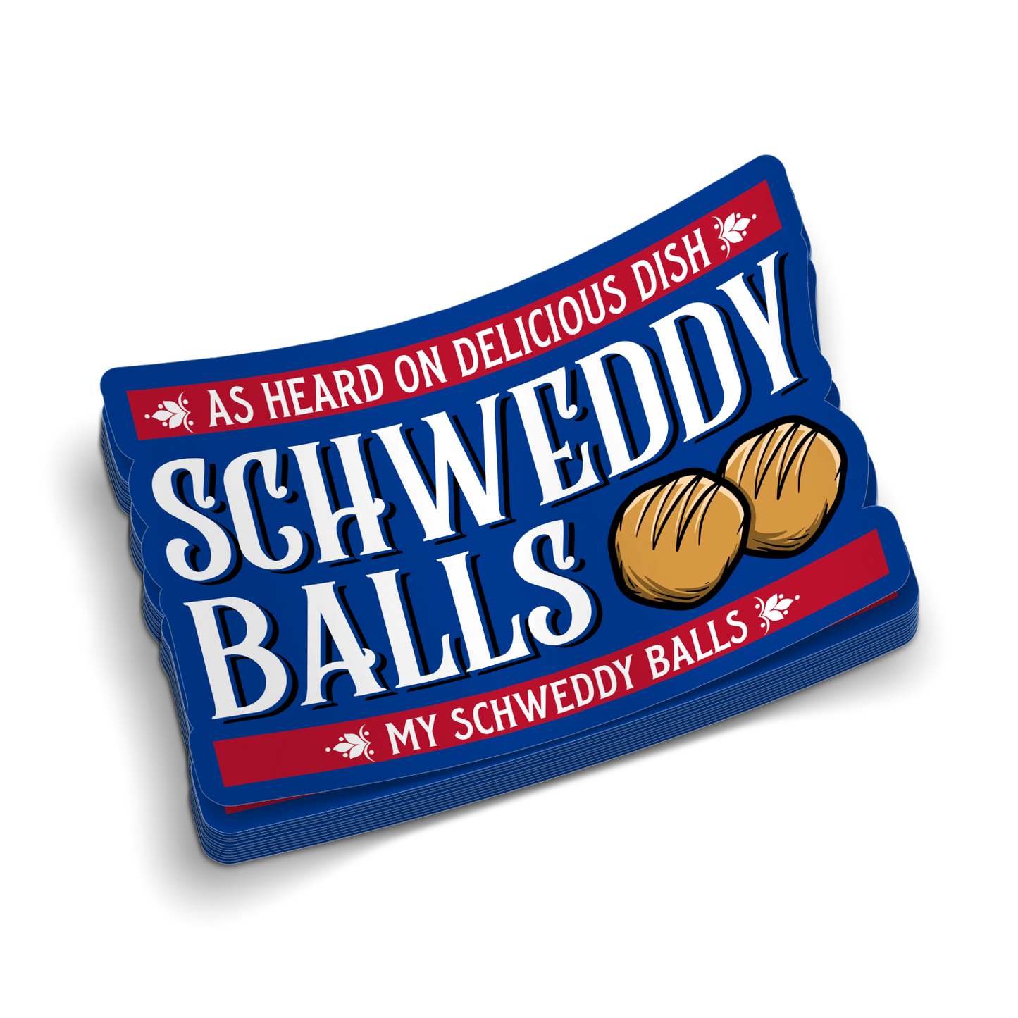 Schweddy Balls - Hard Hat Decal