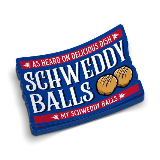 Schweddy Balls - Hard Hat Decal - Armed American Supply
