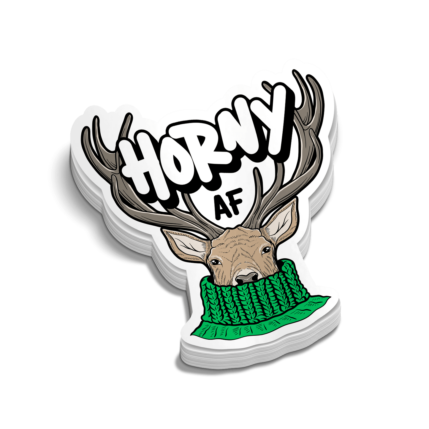 Horny AF - Hard Hat Decal - Armed American Supply