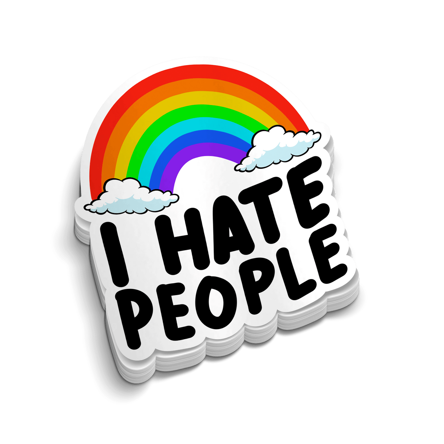 I Hate People - Hard Hat Decal - Armed American Supply