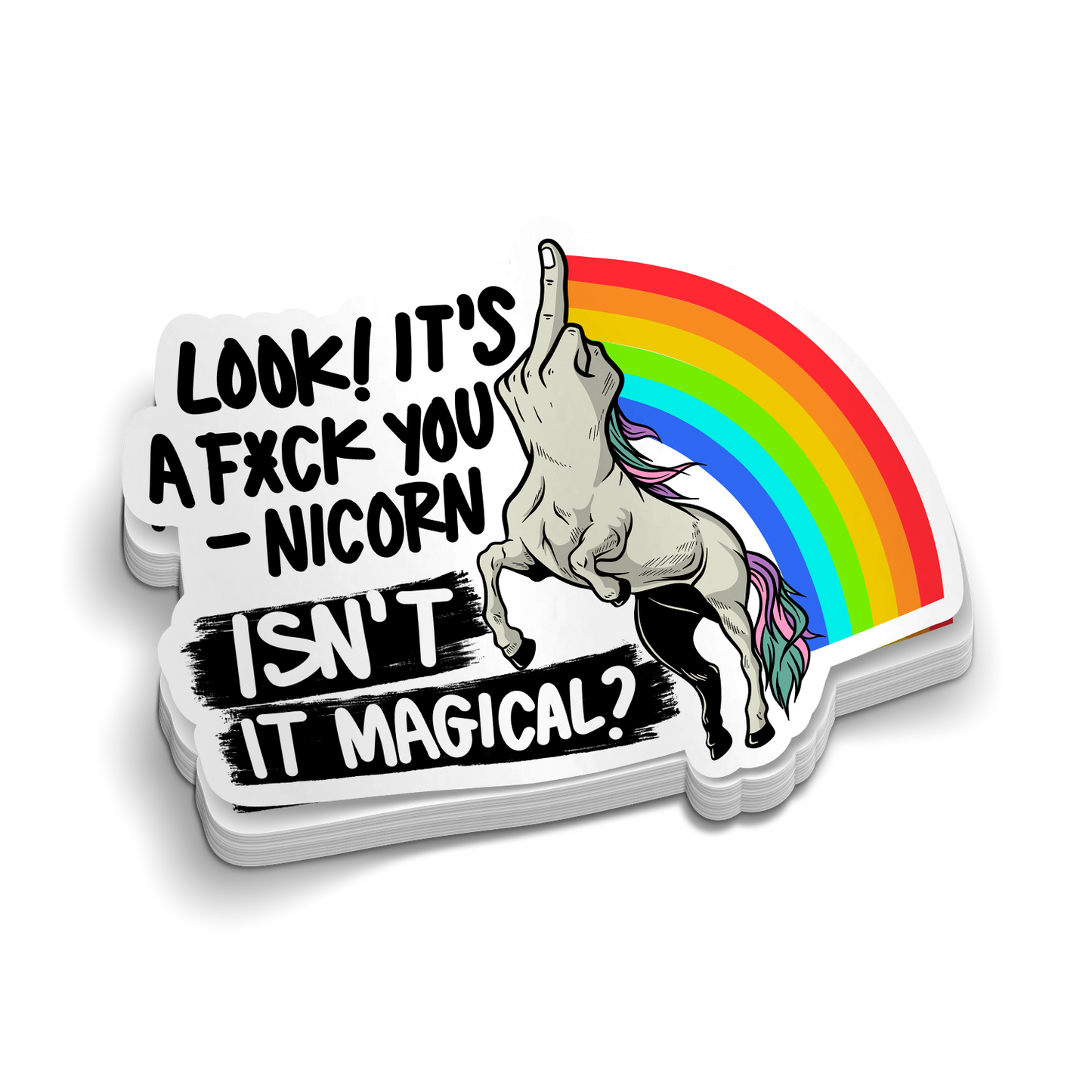 F*ck Younicorn - Hard Hat Decal