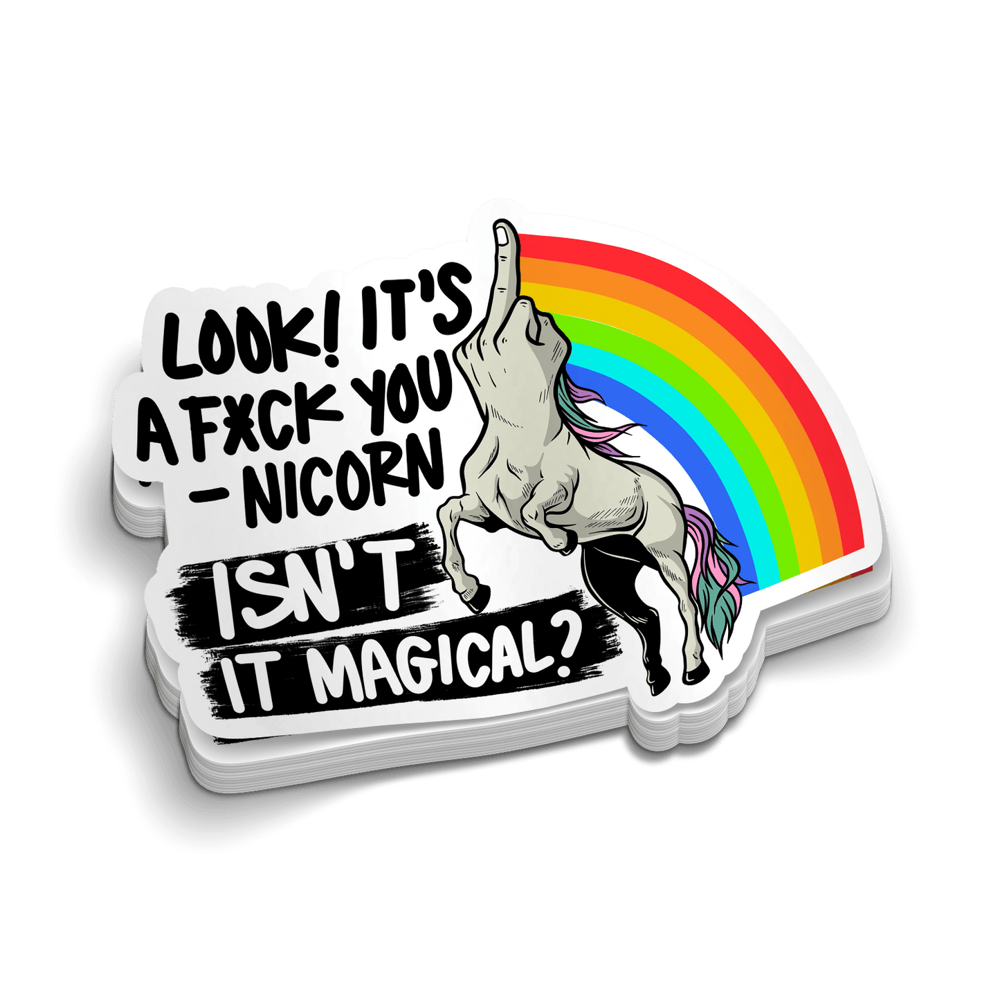 F*ck Younicorn - Hard Hat Decal - Armed American Supply