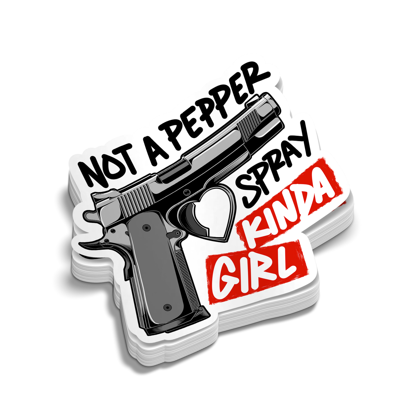 Pepper Spray Girl - Hard Hat Decal