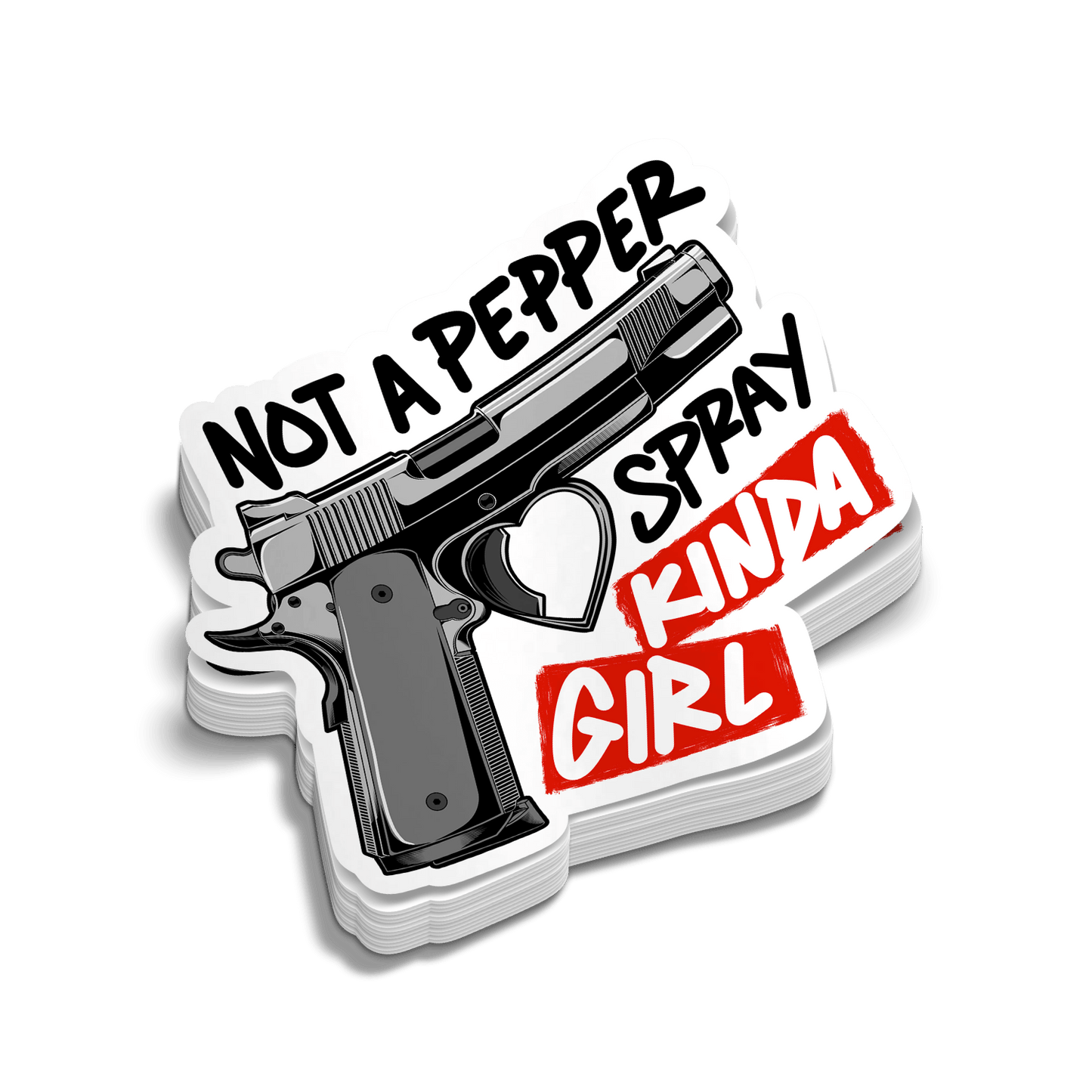 Pepper Spray Girl - Hard Hat Decal - Armed American Supply