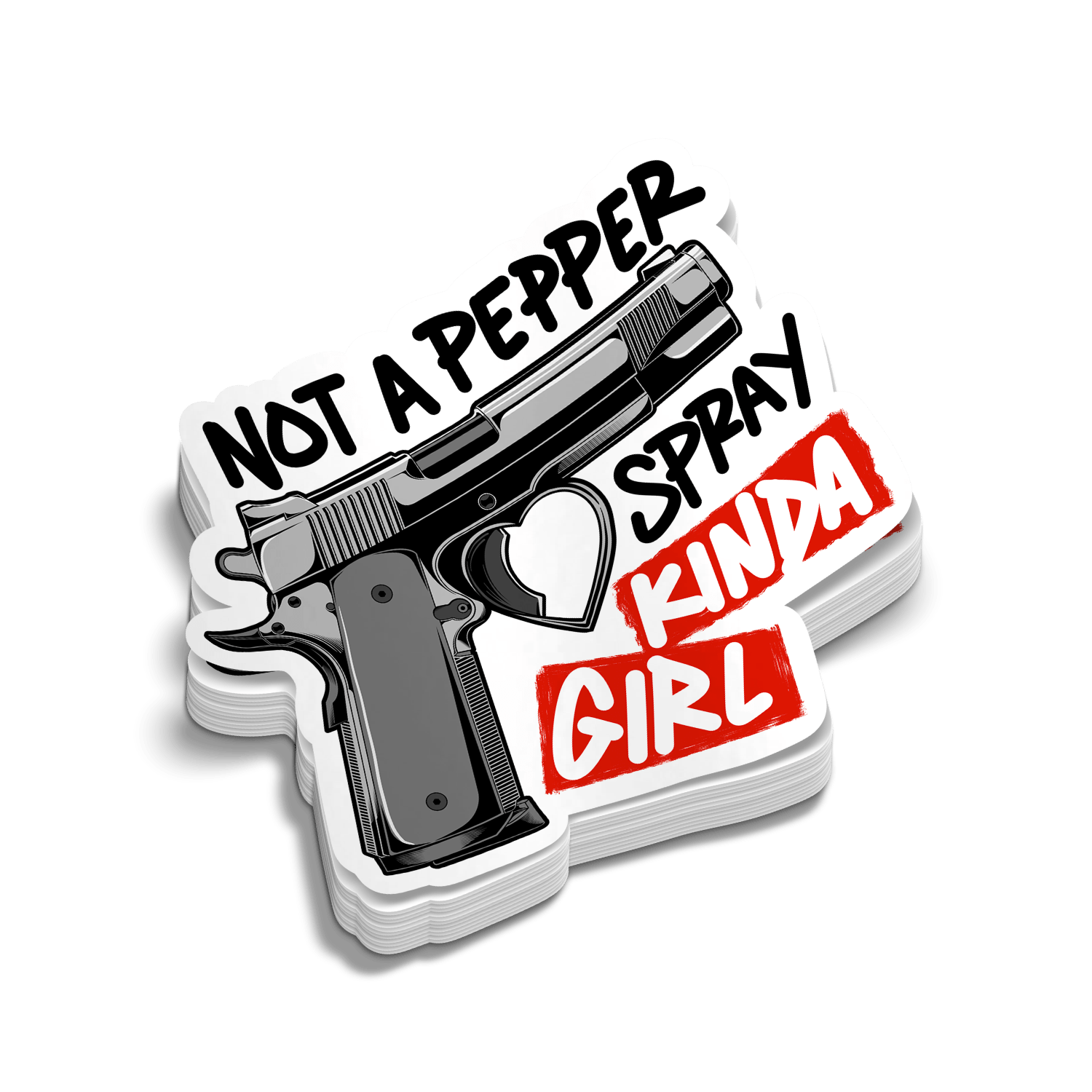 Pepper Spray Girl - Hard Hat Decal - Armed American Supply