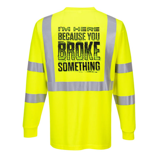 Broke Something - Reflective Long Sleeve - Armed American Supply