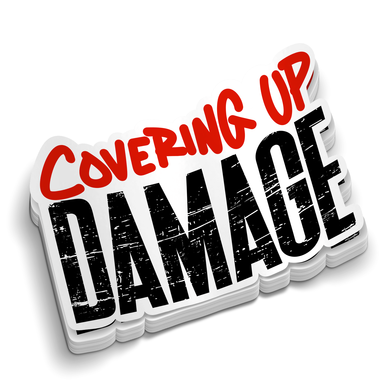 Covering Up Damage - Hard Hat Decal - Armed American Supply