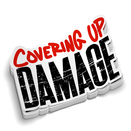 Covering Up Damage - Hard Hat Decal - Armed American Supply