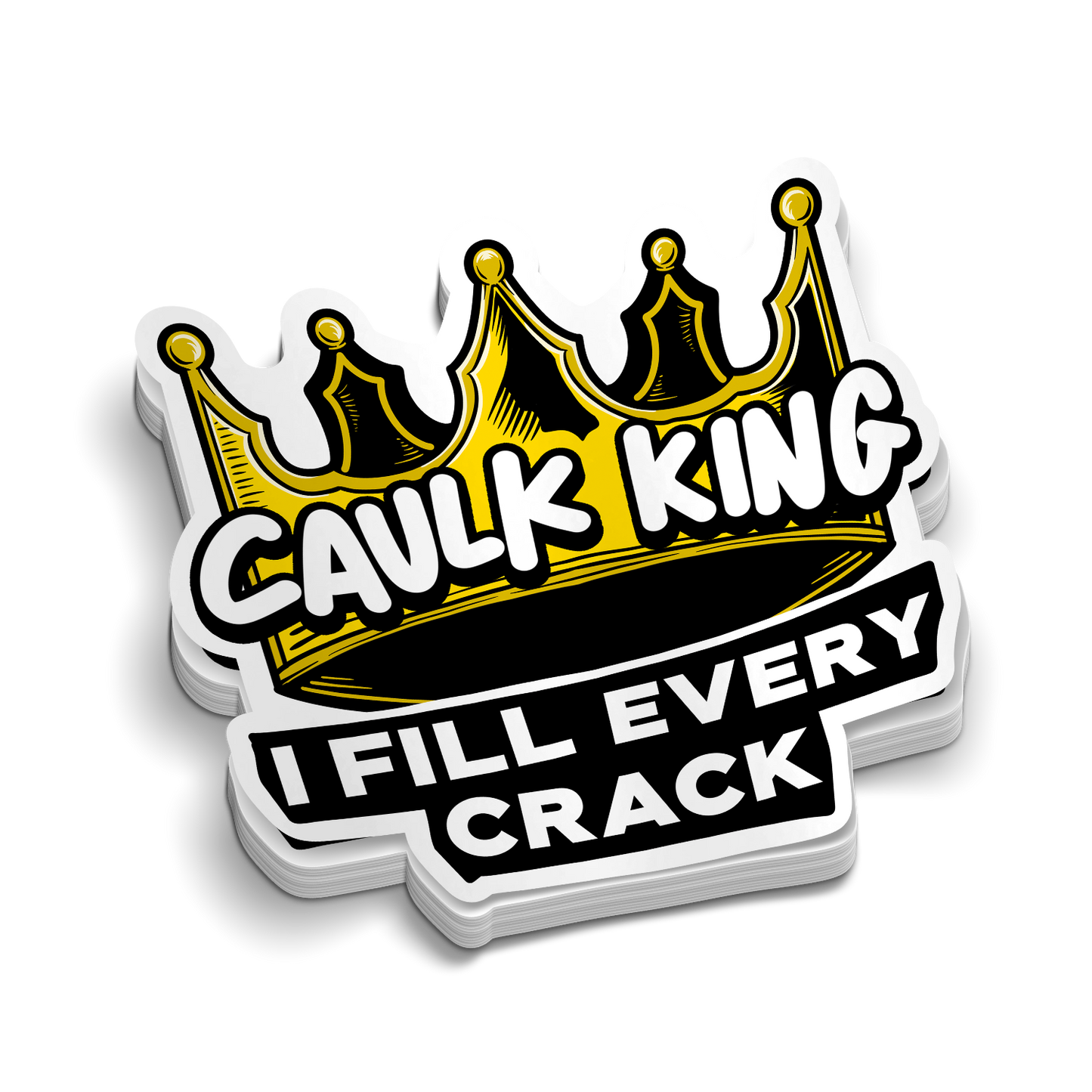 Caulk King - Hard Hat Decal