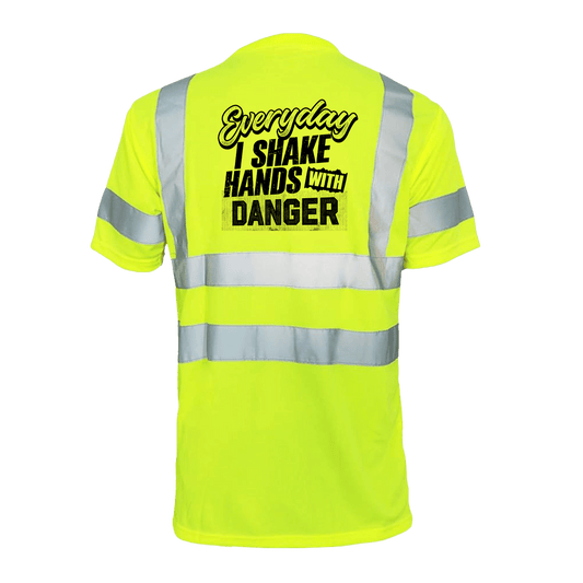 Shake Hands with Danger - Reflective Safety T-Shirt - Armed American Supply