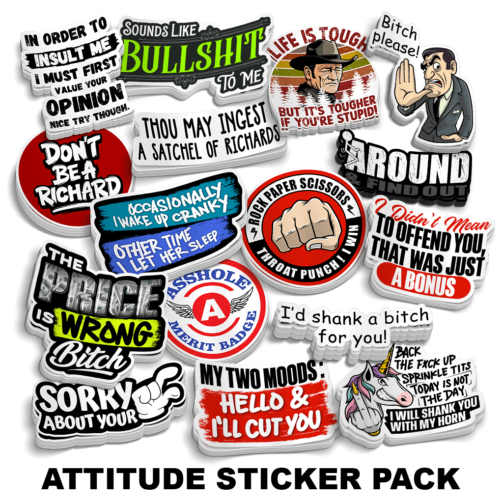 Attitude Sticker Pack - Armed American Supply