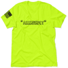 Allegedly - safety yellow t-shirt