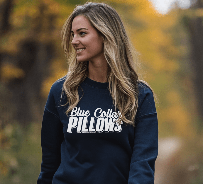 Blue Collar Pillows - Crew Sweatshirt - Navy - Armed American Supply