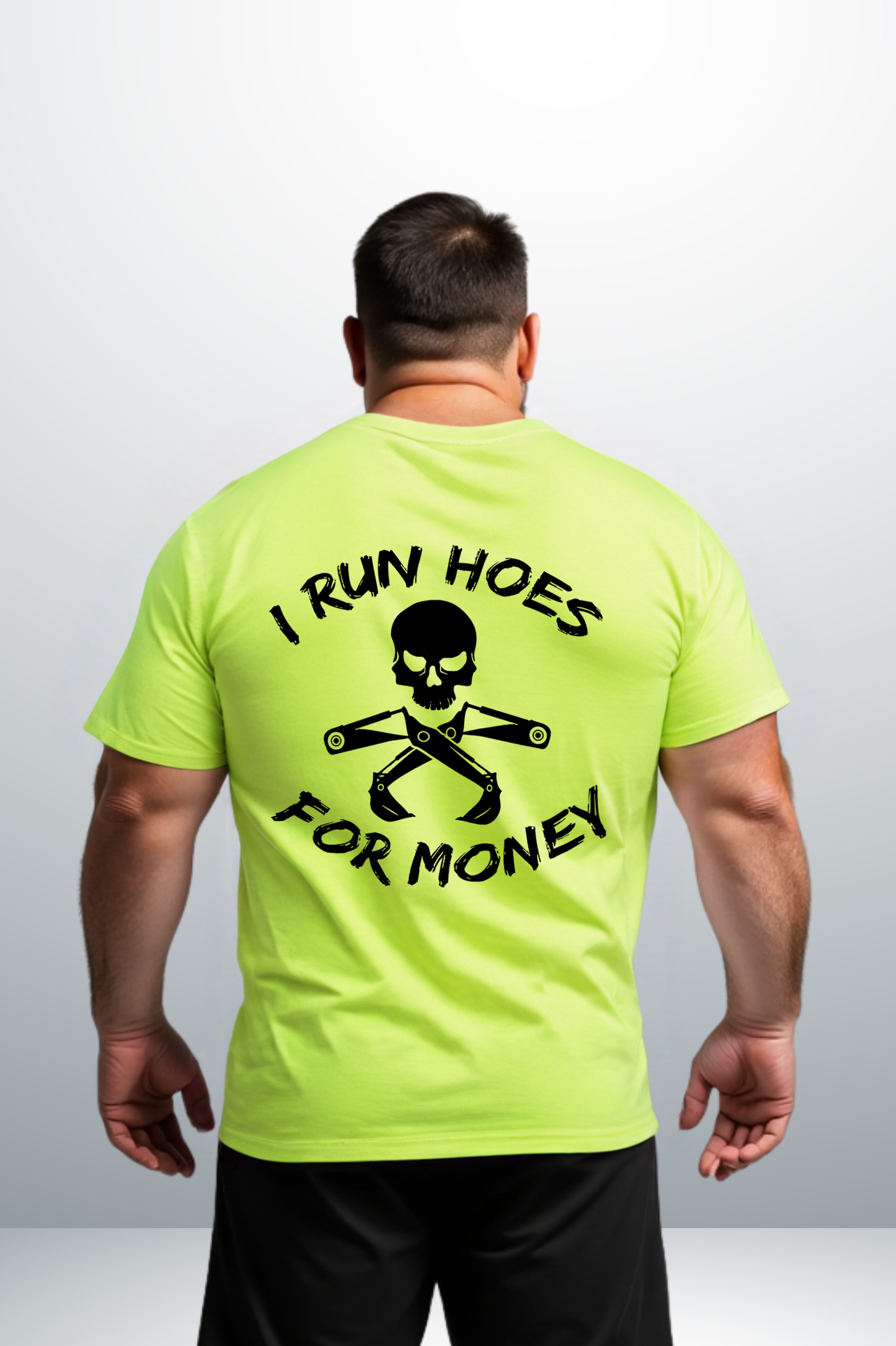 I Run Hoes - Safety Yellow T-Shirt