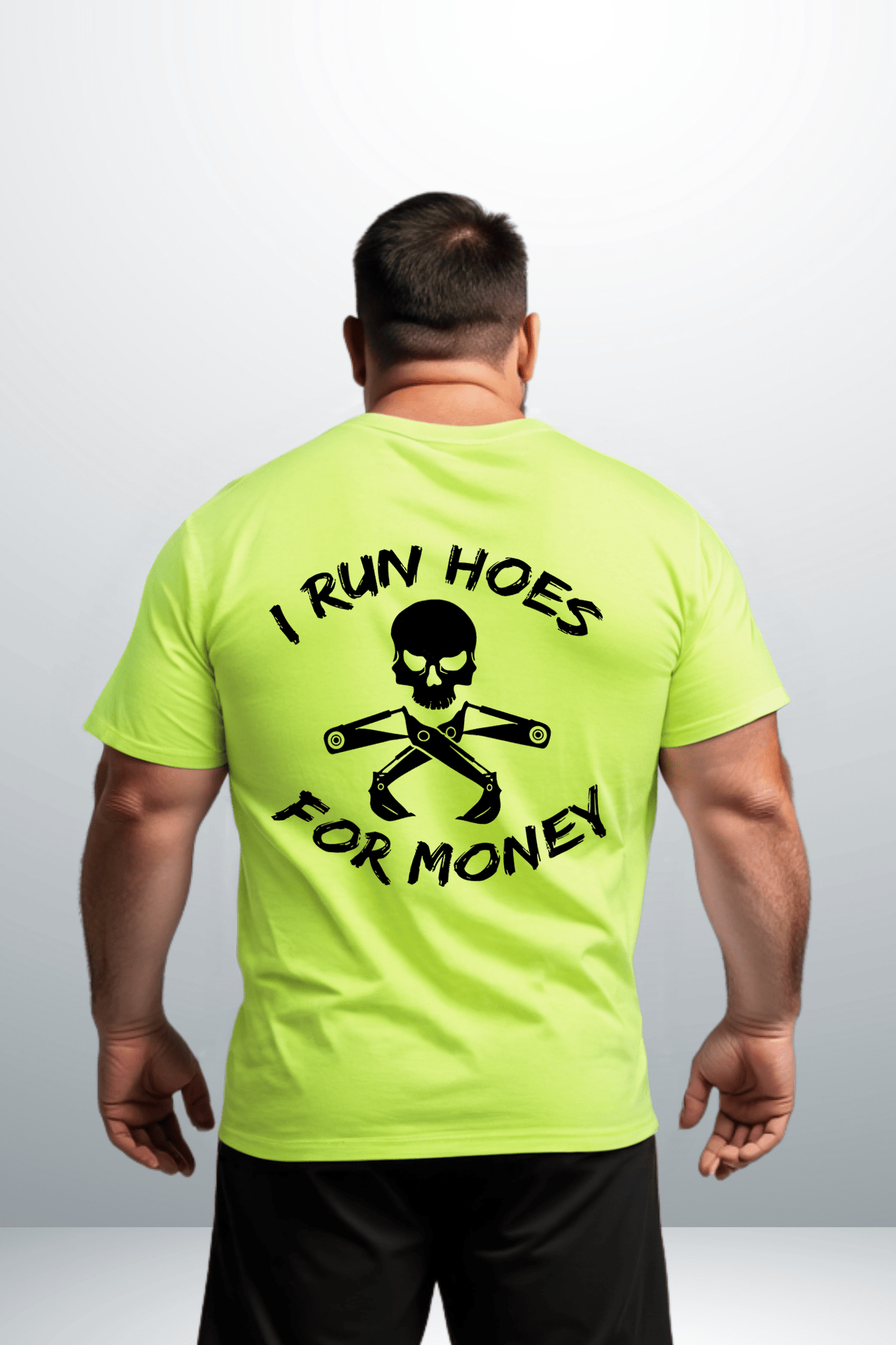 I Run Hoes - Safety Yellow T-Shirt - Armed American Supply