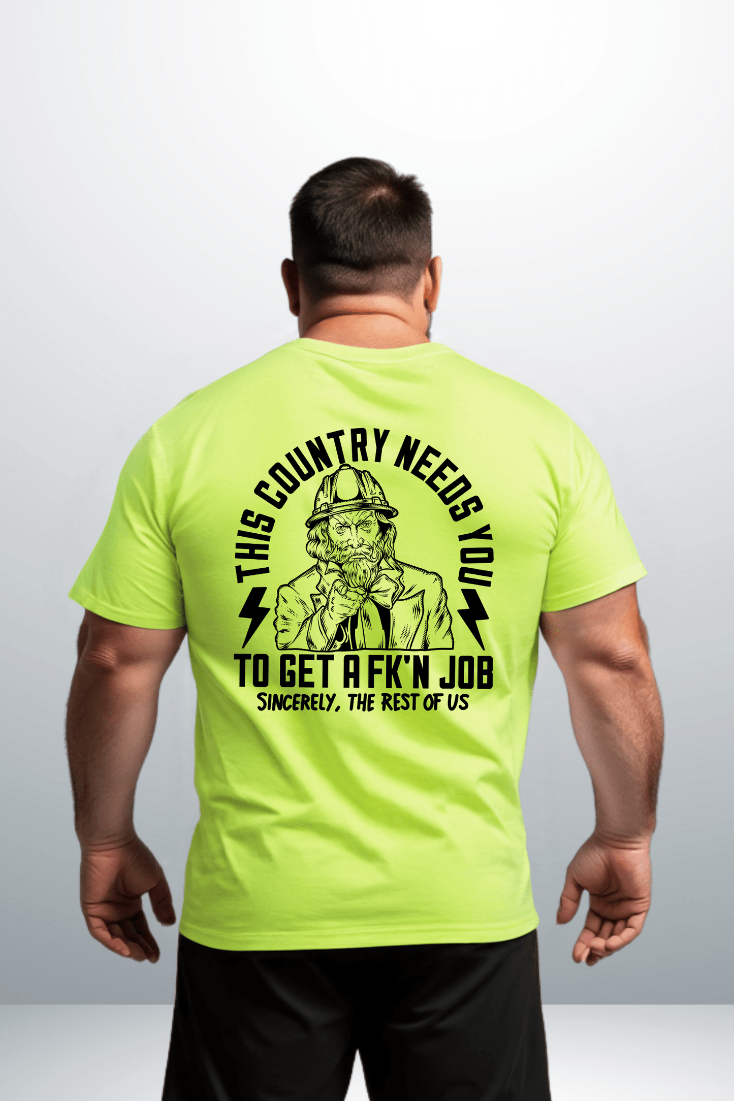Your Country Needs You - Safety Yellow Shirts - Armed American Supply