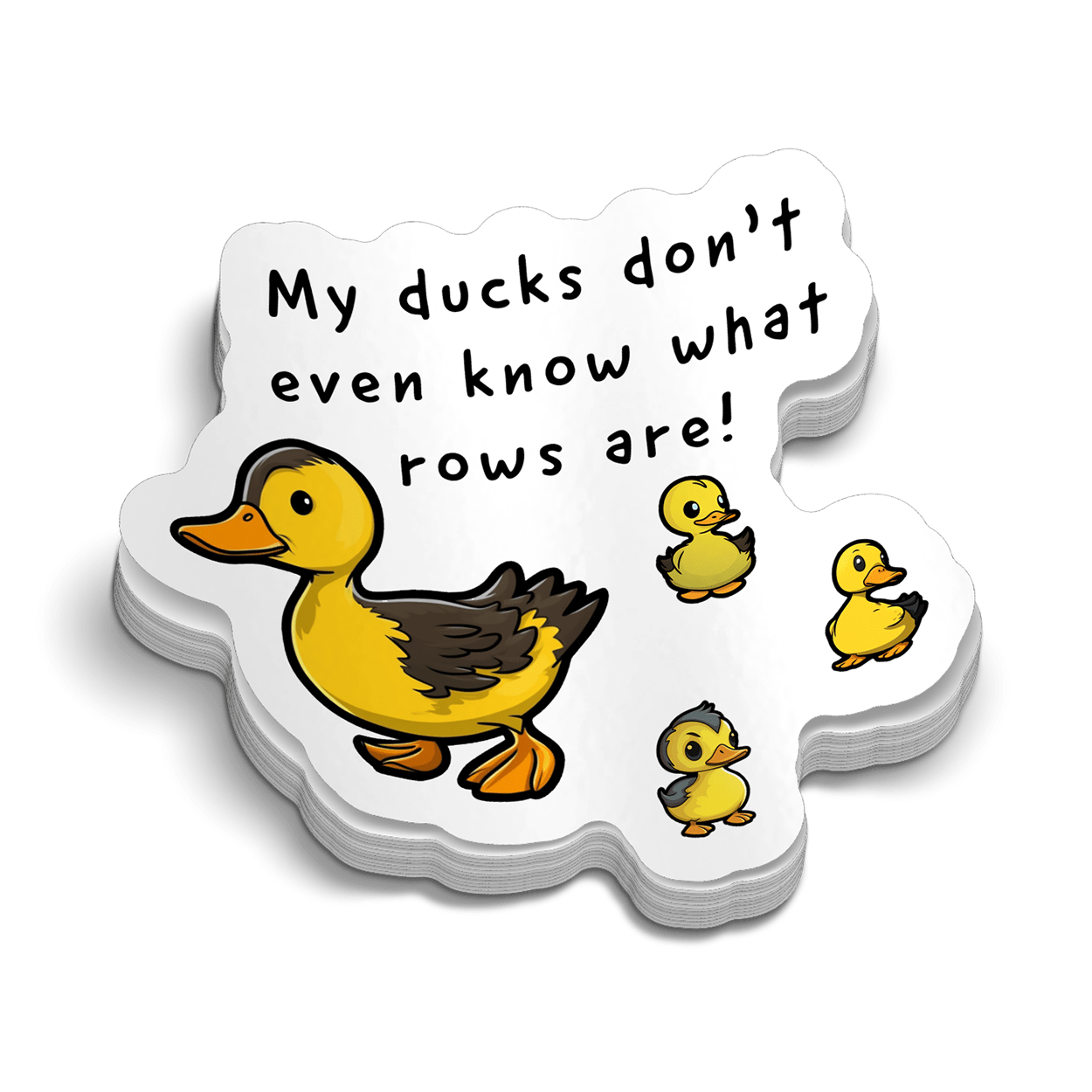 Ducks Hard Hat Decal - Armed American Supply