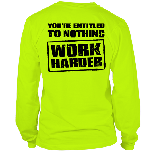 Entitled - Long Sleeve Hi - Vis T-Shirt - Armed American Supply