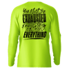 Exhausted - hi-visibility upf 50 long sleeve sun shirt