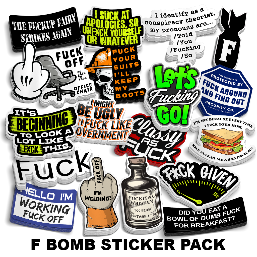 F-BOMB Sticker Pack