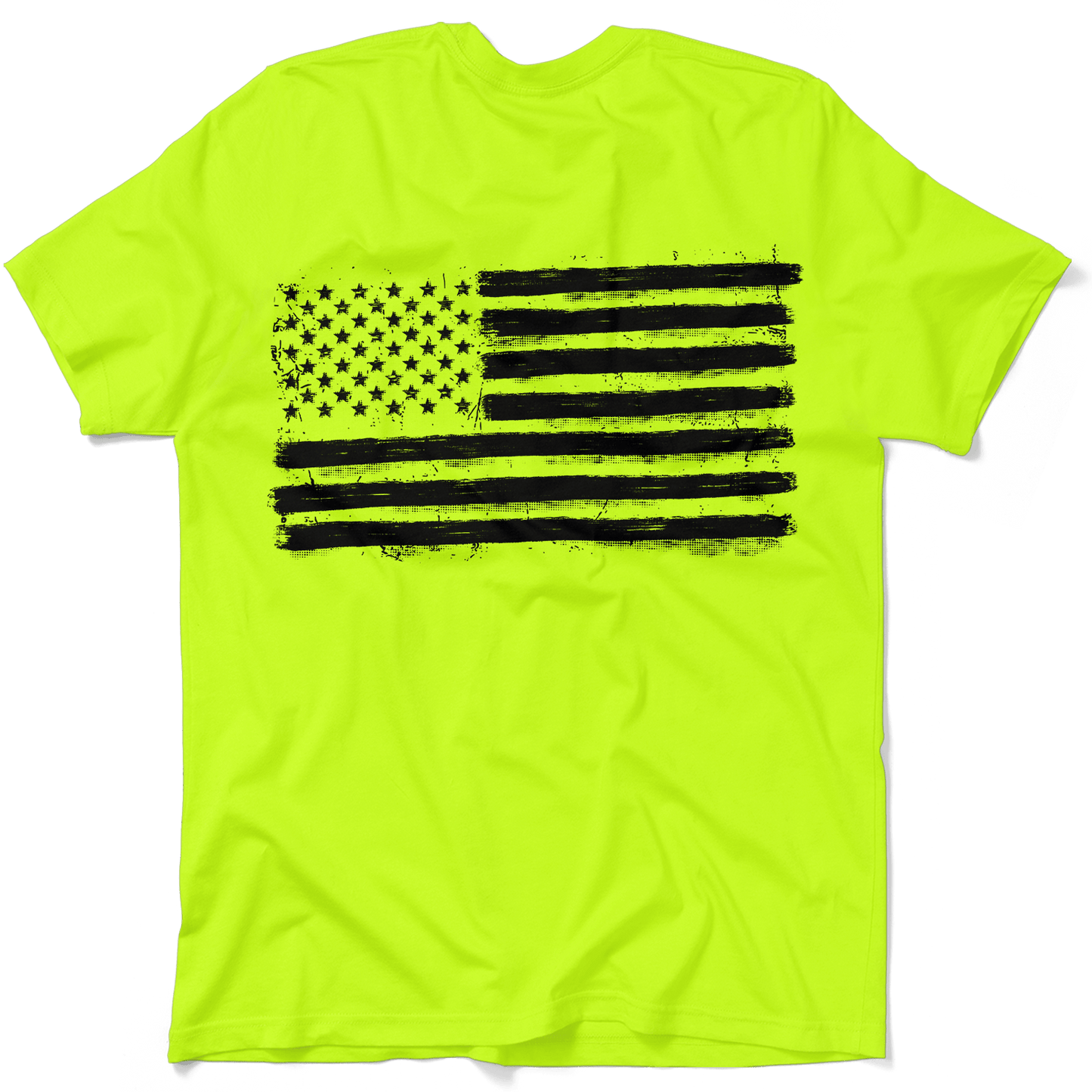 Old Glory - Safety Yellow Hi - Vis Pocket T-Shirt - Armed American Supply