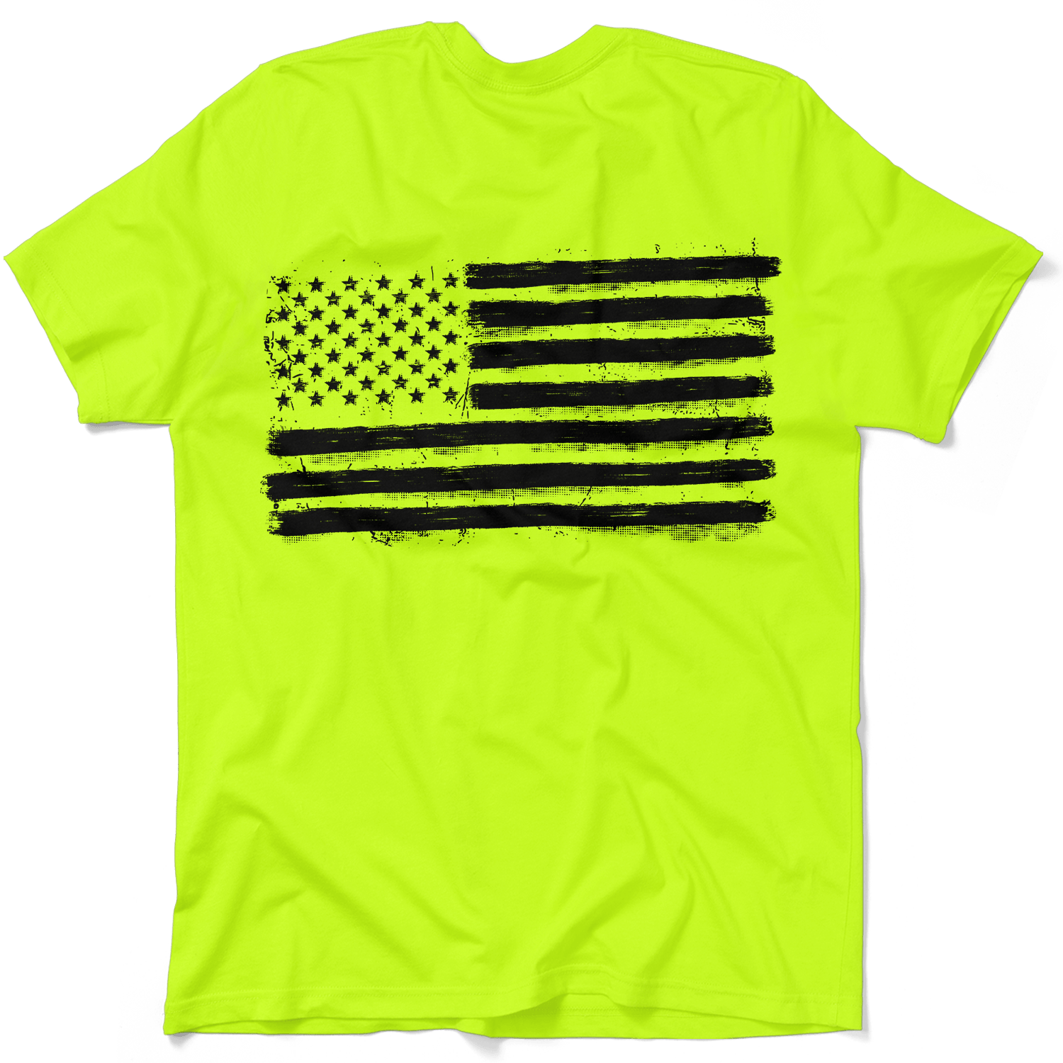 Old Glory - Safety Yellow Hi - Vis Pocket T-Shirt - Armed American Supply