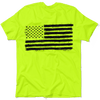 Old glory - safety yellow hi-vis t-shirt