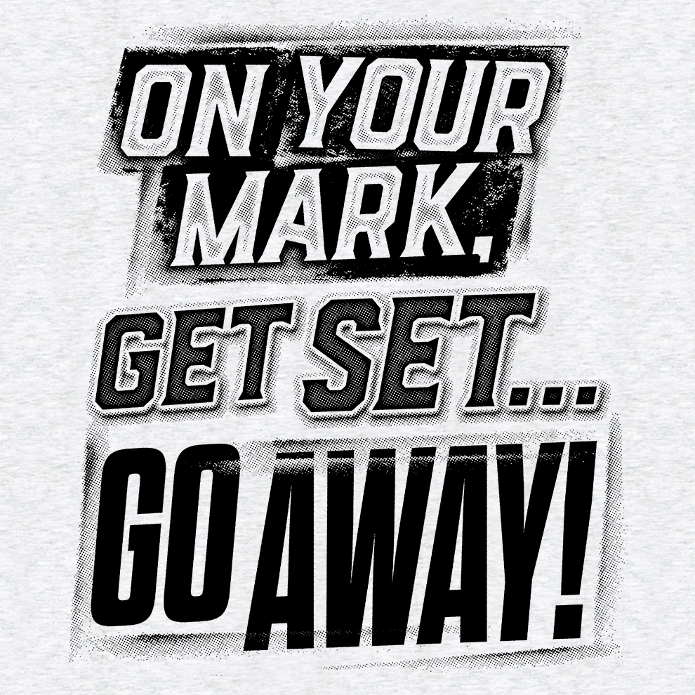 Go Away - Hi - Vis Work T Shirt - Armed American Supply