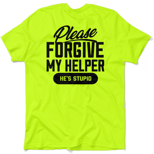 My Helper - Safety Yellow Pocket T-Shirt - Armed American Supply