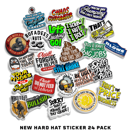 New - Hard Hat Sticker 24 Pack - Armed American Supply