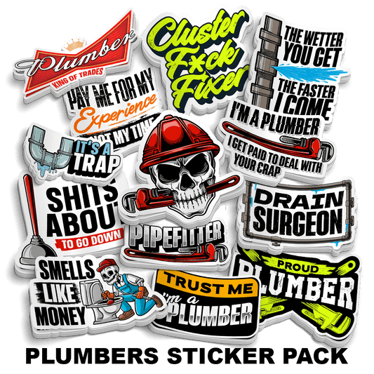 Plumbers Sticker Pack - Armed American Supply