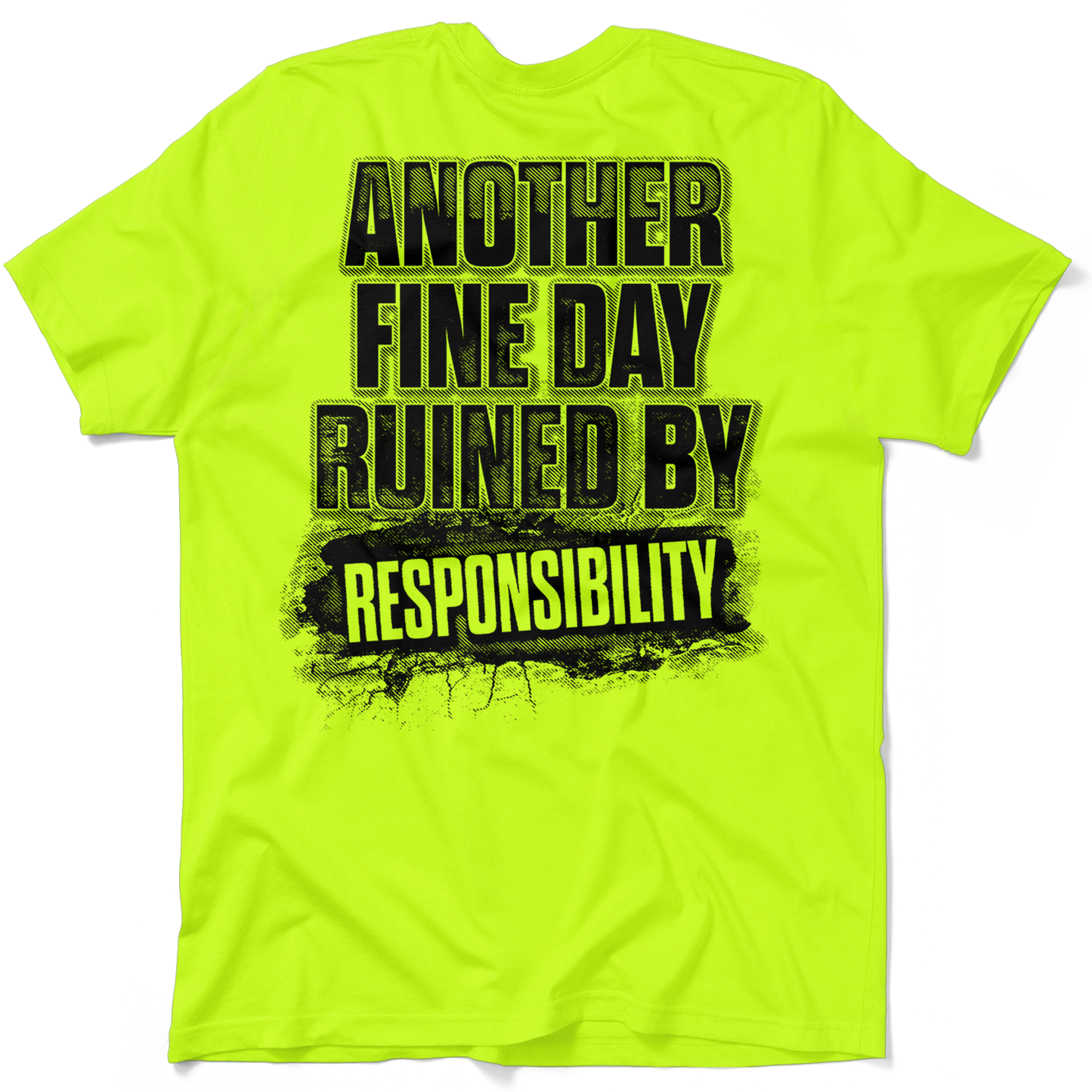 Responsibility - Safety Yellow Pocket T-Shirt