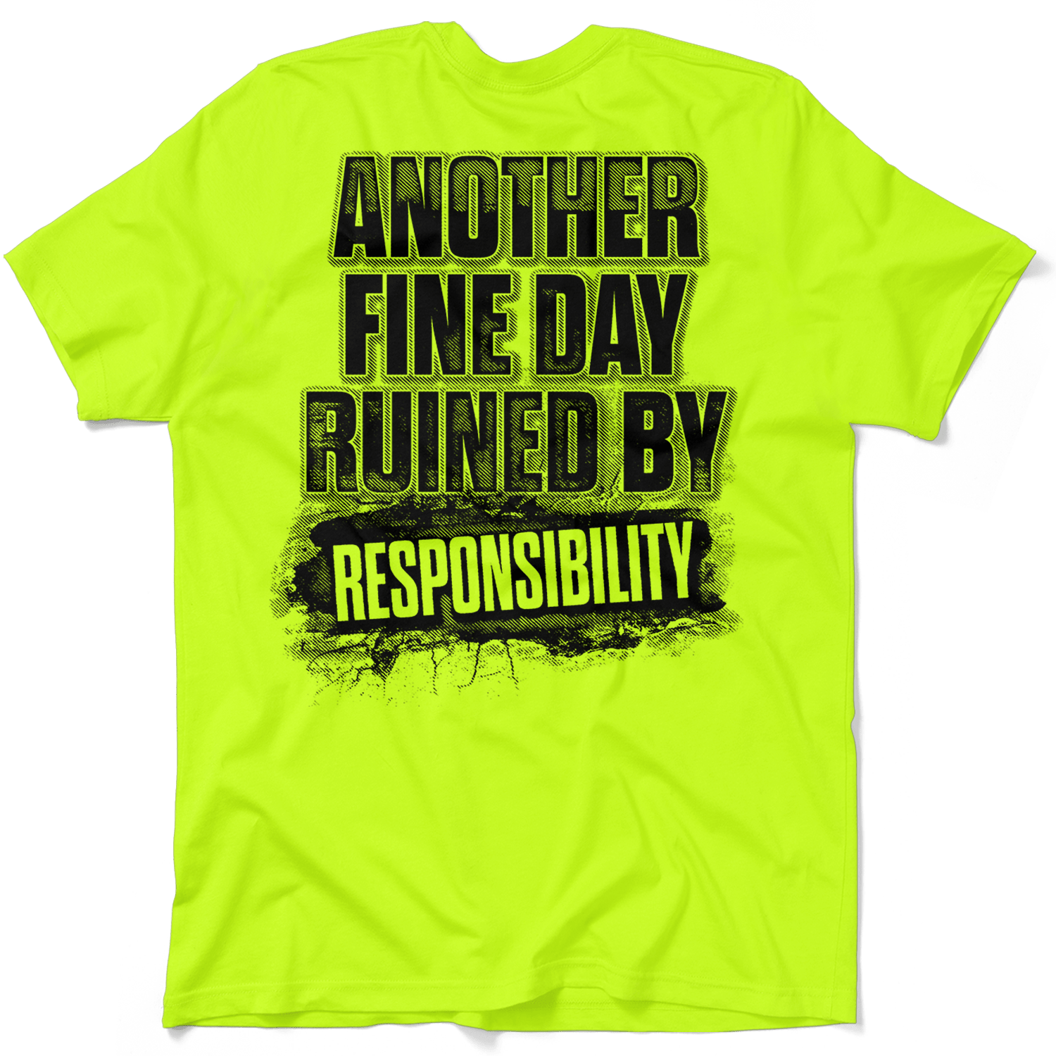 Responsibility - Safety Yellow Pocket T-Shirt - Armed American Supply
