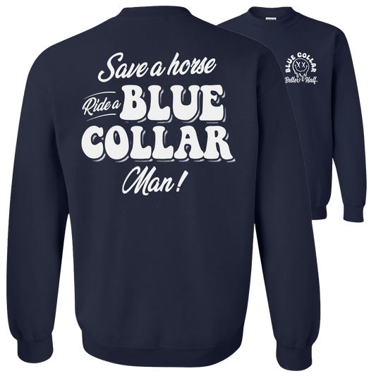 Save A Horse - Crew Sweatshirt - Navy - Armed American Supply