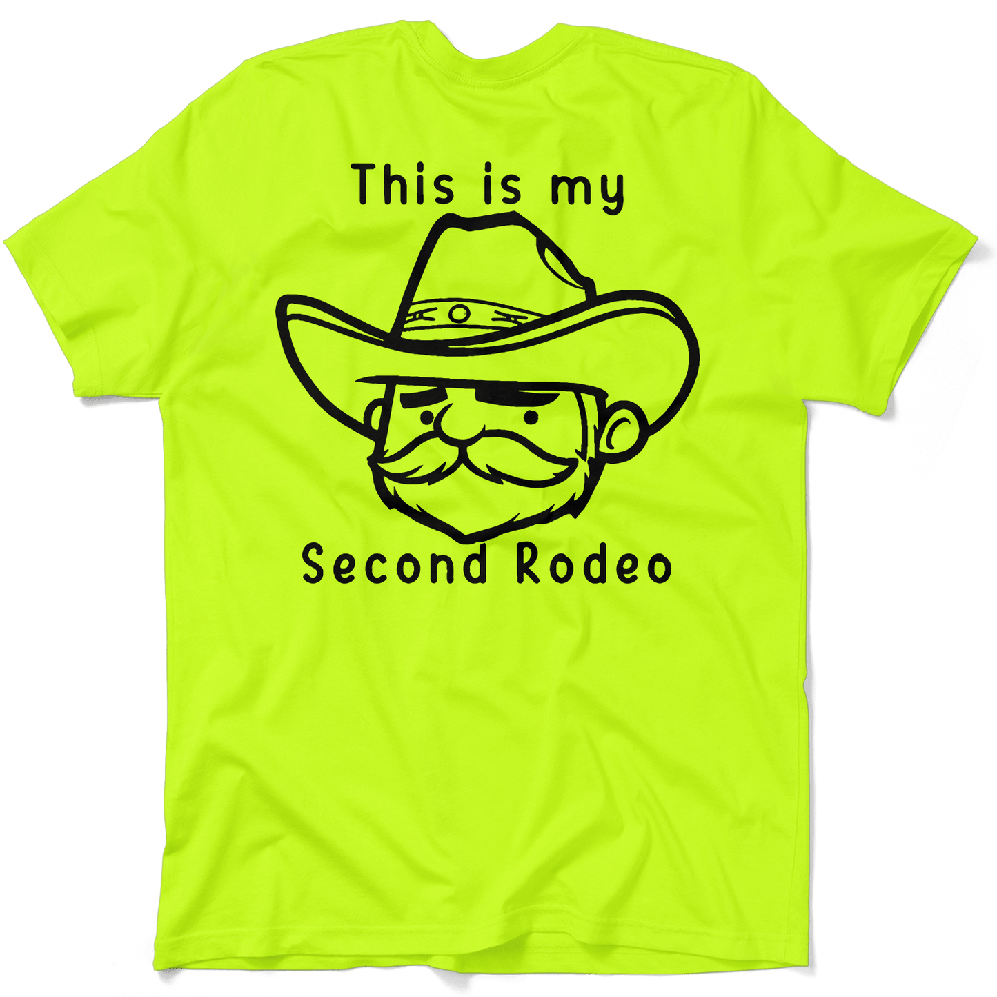 My Second Rodeo - Safety Yellow Pocket T-Shirt - Armed American Supply