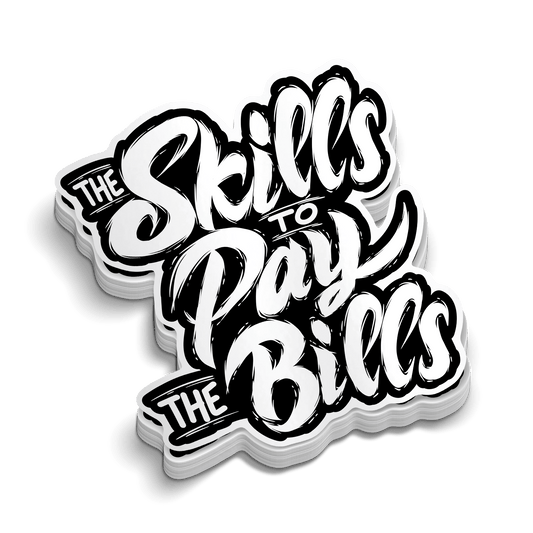 Skills - Hard Hat Sticker - Armed American Supply