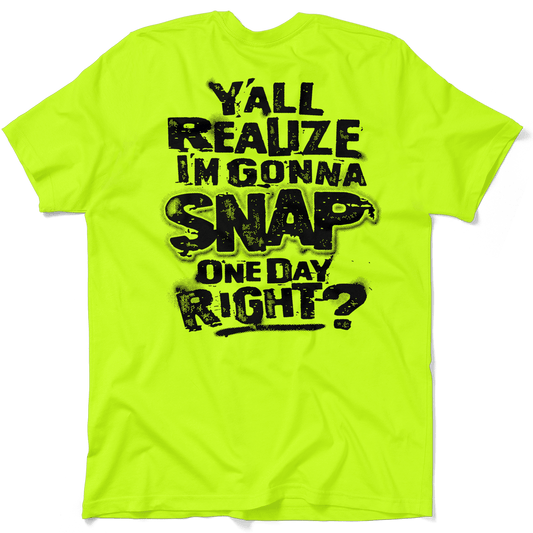 Snap - Safety Yellow Pocket T-Shirt - Armed American Supply
